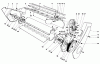 Toro 38232 (S-200) - S-200 Snowthrower, 1983 (3000001-3999999) Listas de piezas de repuesto y dibujos LOWER MAIN FRAME ASSEMBLY