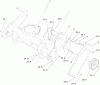 Toro 38273 - Powerlite Snowthrower, 2011 (311000001-311003000) Listas de piezas de repuesto y dibujos AXLE, REAR WHEEL AND SIDEPLATE ASSEMBLY