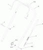 Toro 38282 (180) - Power Clear 180 Snowthrower, 2010 (310000001-310006956) Listas de piezas de repuesto y dibujos UPPER HANDLE CONTROL ASSEMBLY