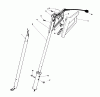 Toro 38305 - Power Shovel Snowthrower, 1985 (5000001-5999999) Listas de piezas de repuesto y dibujos HANDLE ASSEMBLY