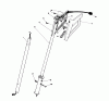Toro 38310 - Power Shovel Snowthrower, 1986 (6000001-6999999) Listas de piezas de repuesto y dibujos HANDLE ASSEMBLY
