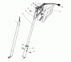 Toro 38305C - Power Shovel Snowthrower, 1987 (7000001-7999999) Listas de piezas de repuesto y dibujos HANDLE ASSEMBLY