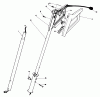 Toro 38310 - Power Shovel Snowthrower, 1981 (1050101-1999999) Listas de piezas de repuesto y dibujos HANDLE ASSEMBLY