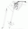 Toro 38310 - Power Shovel Snowthrower, 1988 (8000001-8999999) Listas de piezas de repuesto y dibujos HANDLE ASSEMBLY