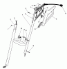 Toro 38310 - Power Shovel Snowthrower, 1990 (0000001-0999999) Listas de piezas de repuesto y dibujos HANDLE ASSEMBLY