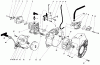 Toro 38350 - Gas Power Shovel Snowthrower, 1983 (3000001-3999999) Listas de piezas de repuesto y dibujos ENGINE ASSEMBLY
