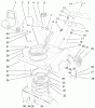 Toro 38405 (1000) - CCR 1000 Snowthrower, 1999 (99000001-99999999) Listas de piezas de repuesto y dibujos DEFLECTOR & CONTROL PANEL ASSEMBLY
