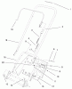 Toro 38405 (1000) - CCR 1000 Snowthrower, 1999 (99000001-99999999) Listas de piezas de repuesto y dibujos HANDLE ASSEMBLY