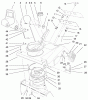 Toro 38400 (1000) - CCR 1000 Snowthrower, 2000 (200000001-200999999) Listas de piezas de repuesto y dibujos DEFLECTOR & CONTROL PANEL ASSEMBLY