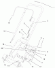Toro 38400 (1000) - CCR 1000 Snowthrower, 2000 (200000001-200999999) Listas de piezas de repuesto y dibujos HANDLE ASSEMBLY