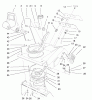 Toro 38405 (1000) - CCR 1000 Snowthrower, 2001 (210000001-210999999) Listas de piezas de repuesto y dibujos DEFLECTOR & CONTROL PANEL ASSEMBLY