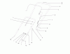 Toro 38409 (2400) - CCR 2400 Snowthrower, 1998 (8900001-8999999) Listas de piezas de repuesto y dibujos HANDLE ASSEMBLY