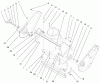 Toro 38409 (2400) - CCR 2400 Snowthrower, 1999 (9900001-9999999) Listas de piezas de repuesto y dibujos AUGER HOUSING ASSEMBLY