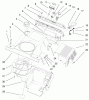 Toro 38412 (2400) - CCR 2400 Snowthrower, 1999 (9900001-9999999) Listas de piezas de repuesto y dibujos SHROUD ASSEMBLY