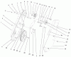 Toro 38412 (2400) - CCR 2400 Snowthrower, 1999 (9900001-9999999) Listas de piezas de repuesto y dibujos SIDE PLATE AND IDLER ASSEMBLY