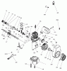 Toro 38411 (2400) - CCR 2400 Snowthrower, 1997 (7900001-7999999) Listas de piezas de repuesto y dibujos ENGINE TECUMSEH MODEL NO. HSK850 TYPE 8313B