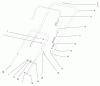 Toro 38411 (2400) - CCR 2400 Snowthrower, 1997 (7900001-7999999) Listas de piezas de repuesto y dibujos HANDLE ASSEMBLY