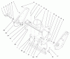 Toro 38411 (2400) - CCR 2400 Snowthrower, 1997 (7900001-7999999) Listas de piezas de repuesto y dibujos SIDE PLATE & SCRAPER ASSEMBLY