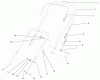 Toro 38419 (2450) - CCR 2450 Snowthrower, 2000 (000000001-000999999) Listas de piezas de repuesto y dibujos HANDLE ASSEMBLY
