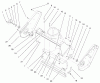 Toro 38413 (2450) - CCR 2450 Snowthrower, 2000 (200000001-200012344) Listas de piezas de repuesto y dibujos HOUSING AND SIDE PLATE ASSEMBLY
