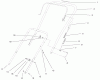 Toro 38419 (2450) - CCR 2450 Snowthrower, 2000 (200012437-200999999) Listas de piezas de repuesto y dibujos HANDLE ASSEMBLY