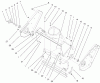 Toro 38419 (2450) - CCR 2450 Snowthrower, 2000 (200012437-200999999) Listas de piezas de repuesto y dibujos HOUSING AND SIDE PLATE ASSEMBLY