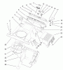 Toro 38419 (2450) - CCR 2450 Snowthrower, 2000 (200012437-200999999) Listas de piezas de repuesto y dibujos UPPER SHROUD AND CONTROL PANEL ASSEMBLY