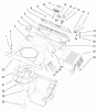 Toro 38428 (2450) - CCR 2450 Snowthrower, 2001 (210000001-210999999) Listas de piezas de repuesto y dibujos UPPER SHROUD AND CONTROL PANEL ASSEMBLY