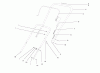 Toro 38417 (2400) - CCR 2400 Snowthrower, 1998 (8900001-8999999) Listas de piezas de repuesto y dibujos HANDLE ASSEMBLY