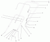 Toro 38415 (2400) - CCR 2400 Snowthrower, 1997 (7900001-7999999) Listas de piezas de repuesto y dibujos HANDLE ASSEMBLY