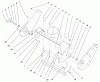 Toro 38415 (2400) - CCR 2400 Snowthrower, 1997 (7900001-7999999) Listas de piezas de repuesto y dibujos SIDE PLATE & SCRAPER ASSEMBLY