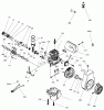 Toro 38421 (2500) - CCR 2500 Snowthrower, 1997 (7900001-7999999) Listas de piezas de repuesto y dibujos ENGINE TECUMSEH MODEL NO. HSK850 TYPE 8313B