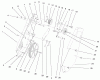 Toro 38420 (2500) - CCR 2500 Snowthrower, 1997 (7900001-7999999) Listas de piezas de repuesto y dibujos PULLEY & COVER ASSEMBLY
