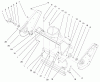 Toro 38420 (2500) - CCR 2500 Snowthrower, 1997 (7900001-7999999) Listas de piezas de repuesto y dibujos SIDE PLATE & SCRAPER ASSEMBLY