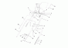 Toro 38422 (2500) - CCR 2500 Snowthrower, 1998 (8900001-8999999) Listas de piezas de repuesto y dibujos HANDLE ASSEMBLY