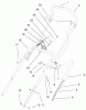 Toro 38422 (2500) - CCR 2500 Snowthrower, 1999 (9900001-9999999) Listas de piezas de repuesto y dibujos HANDLE ASSEMBLY