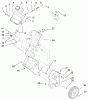 Toro 38424 (2500) - CCR 2500 Snowthrower, 1998 (8900001-8999999) Listas de piezas de repuesto y dibujos ENGINE AND FUEL TANK ASSEMBLY