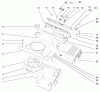 Toro 38424 (2500) - CCR 2500 Snowthrower, 1998 (8900001-8999999) Listas de piezas de repuesto y dibujos SHROUD ASSEMBLY