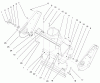 Toro 38424 (2500) - CCR 2500 Snowthrower, 1998 (8900001-8999999) Listas de piezas de repuesto y dibujos SIDE PLATE AND SCRAPER ASSEMBLY