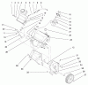 Toro 38426 (2500) - CCR 2500 Snowthrower, 1997 (7900001-7999999) Listas de piezas de repuesto y dibujos ENGINE & FUEL TANK ASSEMBLY