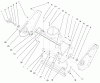 Toro 38426 (2500) - CCR 2500 Snowthrower, 1997 (7900001-7999999) Listas de piezas de repuesto y dibujos SIDE PLATE & SCRAPER ASSEMBLY