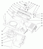 Toro 38429 (2450) - CCR 2450 Snowthrower, 2000 (200000001-200999999) Listas de piezas de repuesto y dibujos UPPER SHROUD AND CONTROL PANEL ASSEMBLY