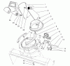 Toro 38430 (3000) - CCR 3000 Snowthrower, 1997 (7900001-7999999) Listas de piezas de repuesto y dibujos DISCHARGE CHUTE ASSEMBLY