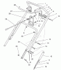 Toro 38430 (3000) - CCR 3000 Snowthrower, 1997 (7900001-7999999) Listas de piezas de repuesto y dibujos HANDLE ASSEMBLY
