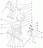 Toro 38436 (3000) - CCR 3000 Snowthrower, 1998 (8900001-8999999) Listas de piezas de repuesto y dibujos DISCHARGE CHUTE & DEFLECTOR ASSEMBLY