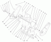 Toro 38436 (3000) - CCR 3000 Snowthrower, 1998 (8900001-8999999) Listas de piezas de repuesto y dibujos HOUSING ASSEMBLY