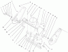 Toro 38435 (3000) - CCR 3000 Snowthrower, 1999 (9900001-9999999) Listas de piezas de repuesto y dibujos AUGER HOUSING ASSEMBLY