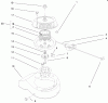 Toro 38435 (3000) - CCR 3000 Snowthrower, 1999 (9900001-9999999) Listas de piezas de repuesto y dibujos ENGINE ASSEMBLY (MODEL NO. 38430) #3