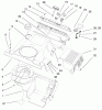 Toro 38435 (3000) - CCR 3000 Snowthrower, 1999 (9900001-9999999) Listas de piezas de repuesto y dibujos SHROUD ASSEMBLY