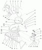 Toro 38432 (3000) - CCR 3000 Snowthrower, 1999 (9900001-9999999) Listas de piezas de repuesto y dibujos DEFLECTOR AND DISCHARGE ASSEMBLY